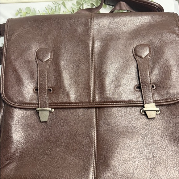 BUXTON LEATHER LAPTOP BRIEFCASE BAG - Picture 2 of 10